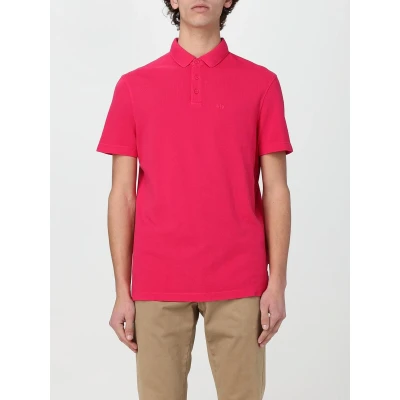 Afbeelding van Classic Short Sleeve Polo Shirt with Button Placket Fuchsia