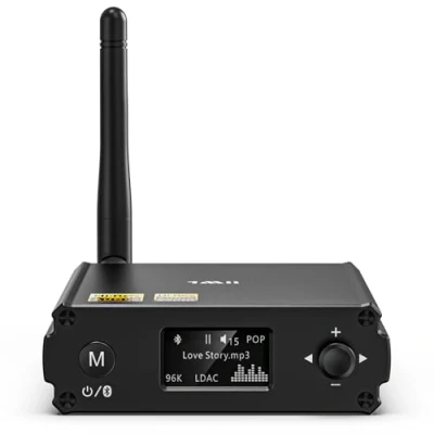 Afbeelding van 1Mii Bluetooth adapter voor stereo ontvanger met LDAC, 5.1 Hi Res audio luidsprekers w/audiofiele DAC/AptX HD/Low Latency/AAC, optische/RCA uitgangen, USB ingang Lavaudio