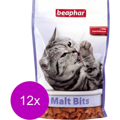 Afbeelding van 12x Beaphar Malt Bits Tegen Haarballen 150 gr