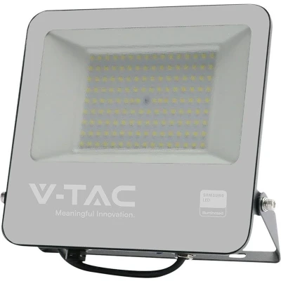 Afbeelding van V TAC VT 44104 B LED Schijnwerpers Samsung IP65 Zwarte behuizing 1 Meter Draad 100 Watt 8700 Lumen 6500K 5 Jaar