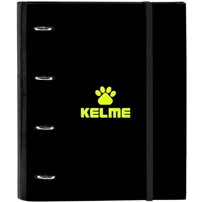 Afbeelding van Ringmap Kelme Jungle Zwart Grijs Limoen (27 x 32 3.5 cm)