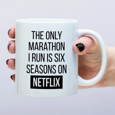Afbeelding van Mok The Only Marathon I Run van Nutcrackers