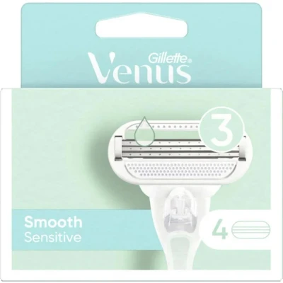 Afbeelding van Gillette Venus Smooth Sensitive Aloe Scheermesjes 4 Stuks