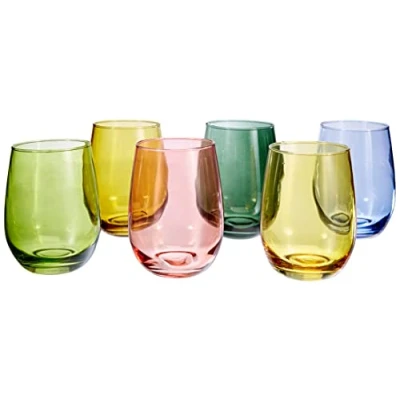 Afbeelding van Tognana N3585D70032 Tulip beker Multicolor CC 400, glas, 6 delig