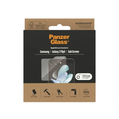 Afbeelding van Screenprotector Samsung Galaxy Z Flip 5: PanzerGlass Ultra Wide Fit