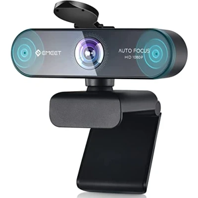 Afbeelding van EMEET Nova webcam 1080P met autofocus, Full HD 96 groothoek en 2 microfoons ruisonderdrukking, automatische lichtcorrectie, voor Linux, Mac OS X, conferentie