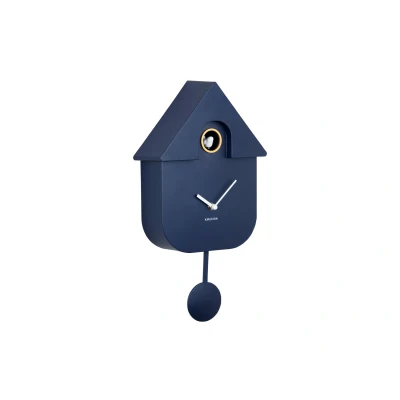Afbeelding van Karlsson Wandklok Koekoeksklok Modern Cuckoo Donkerblauw 41x21,5x8,5cm