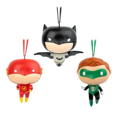 Afbeelding van Grupo Erik Kerst Decoratie DC Comics Set decoratieve kerstballen 3 stuks (Batman, Flash en Green Lantern)