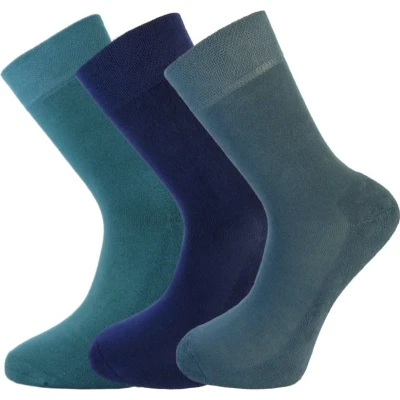 Afbeelding van Groene Beer Bamboe sokken 3 paar Navy blauw RAF groenblauw Maat 38 39 Extra dikke zool Zacht en antibacterieel