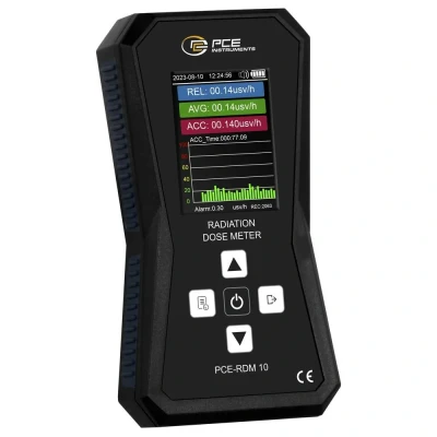 Afbeelding van PCE Instruments RDM 10 Geiger Müller buis Straling: Röntgen Akoestisch signaal, Incl. dosimeter, Datalogger