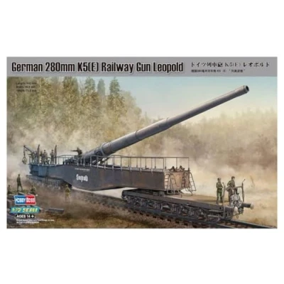 Afbeelding van HobbyBoss 82903 German 280mm K5(e) Railway Gun Leopold 1:72