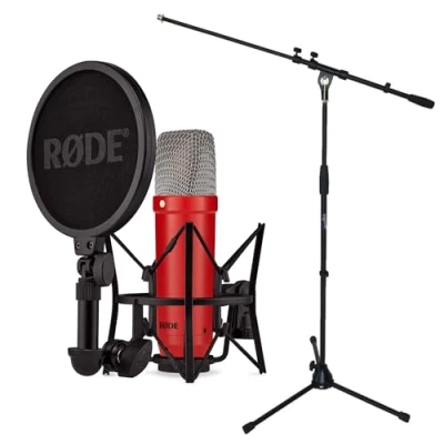Afbeelding van Rode NT1 Signature Red Studio Microfoon Rood Keepdrum Microfoonstandaard