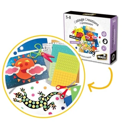 Afbeelding van Headu Collage Creation Mu24056 Spel, kunst en handwerk voor kinderen van 5 8 jaar, Made in Italy