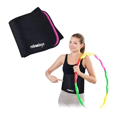 Afbeelding van Relaxdays zweetband buik fitness afvalband afslankband saunaband afslankgordel M