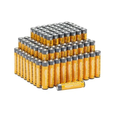 Afbeelding van Amazon Basics AAA alkaline batterijen, krachtig, 1,5 V, 100 stuks
