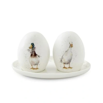 Afbeelding van Wrendale Designs WN4383 XG Zout &amp; Peper Potten en Dienblad wit
