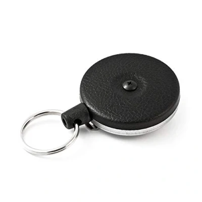 Afbeelding van KEY BAK Sleutelrol stabiel Kevlar touw met clip, zwart, KB 485