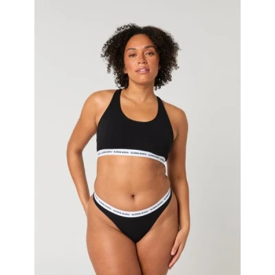 Afbeelding van Björn Borg CORE LOGO Thong 2 PACK String, Dames, Maat: Large, Black