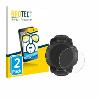 Afbeelding van BROTECT Screenprotector voor Garmin Instinct 3 Solar Tactical Edition (50 mm) Folie Beschermfolie transparant (2 Stuks)