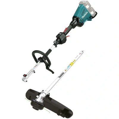 Afbeelding van Makita DUX60ZM4 2x18 V Combisysteem inclusief bosmaaier opzetstuk (draadkop) en draagtas.