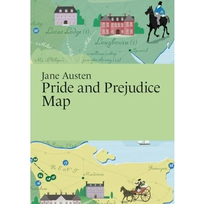 Afbeelding van Jane Austen, Pride and Prejudice Map