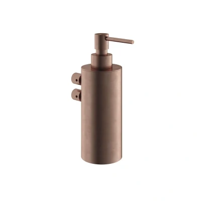 Afbeelding van HotBath Archie Zeepdispenser wandmodel Geborsteld Koper PVD ARA09BCP