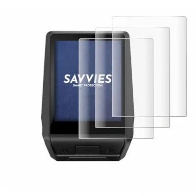 Afbeelding van Savvies Screenprotector voor Bosch Nyon 2021 / 2020 Folie Beschermfolie transparant volledig dekking (4 Stuks)