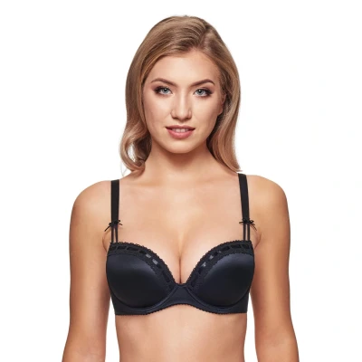 Afbeelding van SUSA Dirndl beha Wiesn magie/push up met bijzonder volumineuze cups/beha eenvoudig design voor een adembenemend decolleté, zwart, 70A