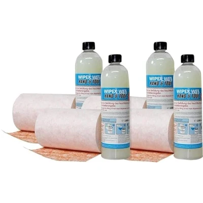 Afbeelding van WIPEX systeem vochtige doekjes Wet Hand &amp; Tool, 200 x 380 mm, navulpak of starterskit