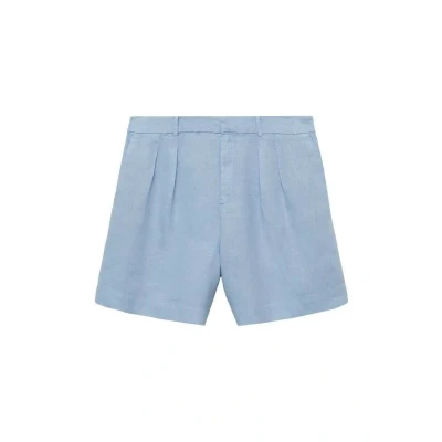 Afbeelding van Mango Begur Shorts, Dames, Maat: 36, Bleu ciel