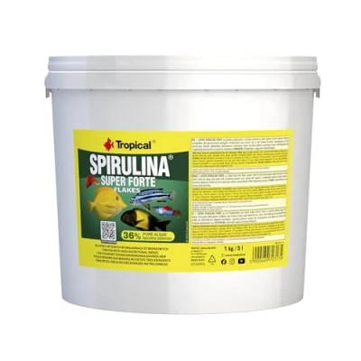 Afbeelding van Tropical Super Spirulina Forte Vlokkenvoer met 36% (Platensis) aandeel, per stuk verpakt (1 x 5 l)