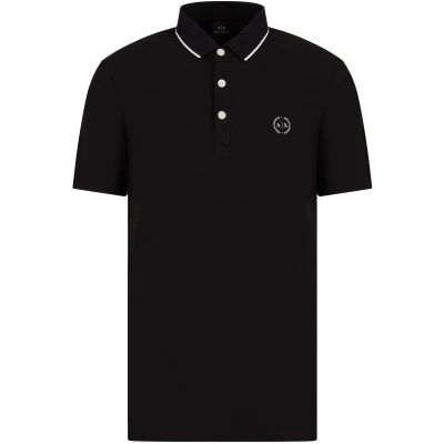 Afbeelding van Armani Exchange 8nzf70 Poloshirt voor heren, zwart, L