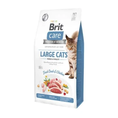 Afbeelding van Brit Large Cats Power &amp; Vitality Eend&amp;Kip Kattenvoer 7 kg