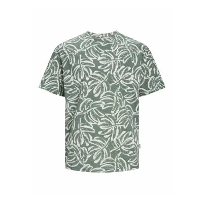 Afbeelding van Jack &amp; Jones Junior ALL OVER Tshirt print voor kinderen, Maat: 116, Laurel wreath