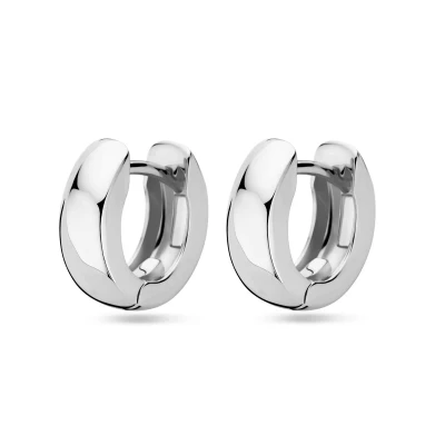 Afbeelding van Zilver Gerhodineerd Klapoorringen 13 Mm 1339503