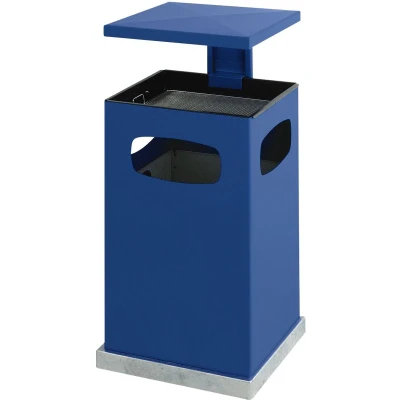 Afbeelding van As papierbak met afneembaar afdak 70 ltr