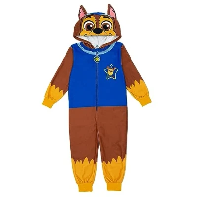 Afbeelding van Paw Patrol Unisex Kinderen Multikleurige Onesie Ga op Heroïsche Avonturen met dit Chase Karakter Kostuum Pyjama Perfect voor Spelen, Verkennen en Gezellige Nachten Ontworpen Ultiem Comfort