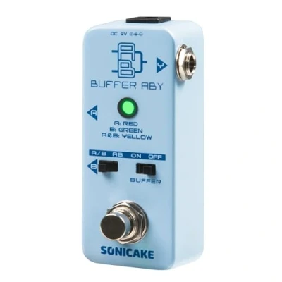 Afbeelding van SONICAKE Buffer ABY Line Selector AB Schakelaar Mini Gitaar Effecten Pedaal True Bypass met