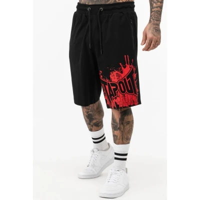 Afbeelding van Tapout Normale Passform Blashed Trainingsbroek, Heren, Maat: XL, Black red
