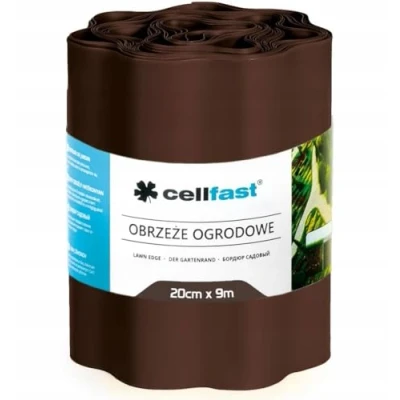 Afbeelding van Cellfast Gazonrand 9m bruin 20cm