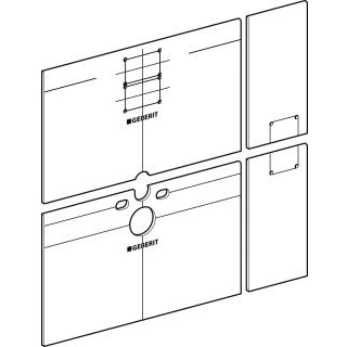Afbeelding van Geberit gipsplaat voor toiletmodule planchetbediening