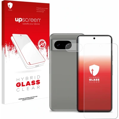 Afbeelding van upscreen Screenprotector voor Google Pixel 8 (Voor+Camera) Folie Beschermfolie Beschermglas transparant