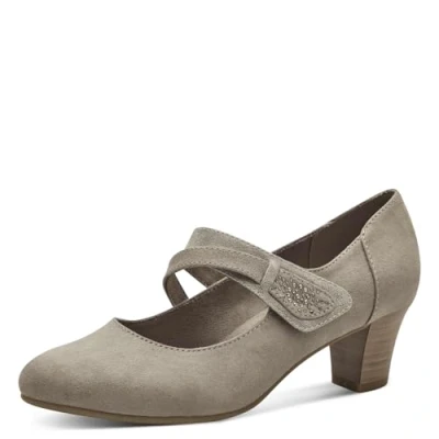 Afbeelding van Jana Klassieke pumps, Dames, Maat: 37, Stone Textiel/ synthetisch