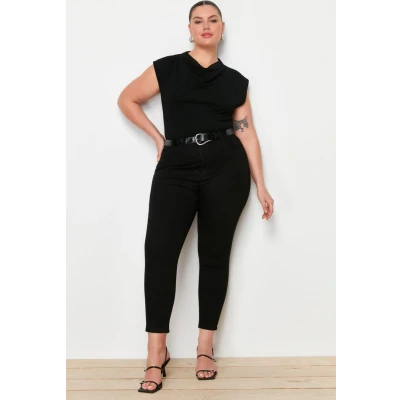 Afbeelding van Trendyol TBBAW23CJ00061 Volwassenen Vrouwen Zwart 54