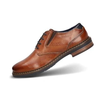 Afbeelding van bugatti Heren 311 AOC01 sneakers, cognac, 46 EU breed, Breed
