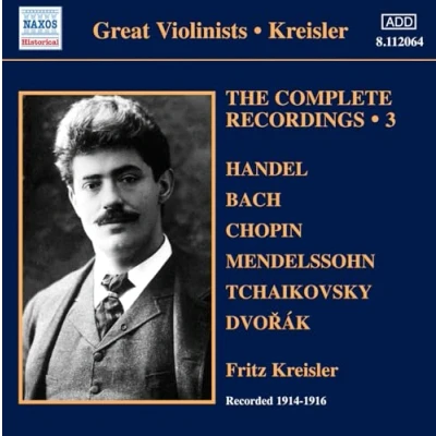 Afbeelding van Fritz Kreisler Complete Recordings, Volume 3 (1914 1916) (CD)