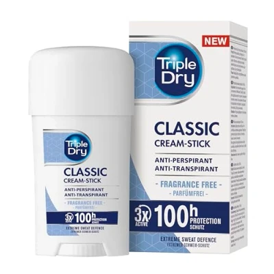 Afbeelding van Triple Dry Anti transpirant crèmestick Stick tegen sterk transpireren 100 uur bescherming 45 ml