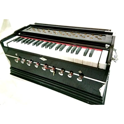 Afbeelding van INDIAN MAHARAJA Harmonium No. 5200n 9 Stop Sangeeta 3½ Octaaf met Coupler, Kom Boek &amp; Tas afgestemd op A440 Mahonie kleur
