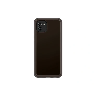 Afbeelding van Samsung Galaxy A03 Hoesje Siliconen en TPU (zacht) Softcase/Backcover Zwart Telefoonhoesje