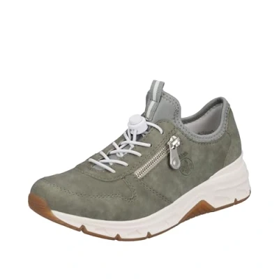Afbeelding van Rieker Sneakers laag, Dames, Maat: 39, Grün Textiel/ synthetisch